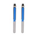 Uxcell 2pcs 3 Long 2 Edges Flush Trim Router Bit 1 4 X For Carpenter