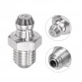 Uxcell 304 Stainless Steel Straight Grease Fitting M8 X 1mm Thread Hydraulic Accessories 20pcs