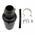 Usonline911 51mm Exhaust Muffler Steel Pipe Slip For Racing Street Bike Motorcycle