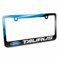 Ford Logo Taurus Waterfall Graphic Black Metal License Plate Frame Official Licensed 12 In X 6 Universal Fit For Car Suv Truck