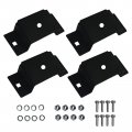 Gift2u 4sets Utility Trailer Stake Pockets Brackets With M10 Bolt On Pocket Nuts Washers 2x4 For Flat Beds Trailers Truck Rv