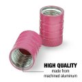 Pink Aluminum Valve Stem Caps For Motorcycle And Bike 2 Pack Universal Fit Schrader Type Valves Vsc 53 Mtl 2pk Z000769