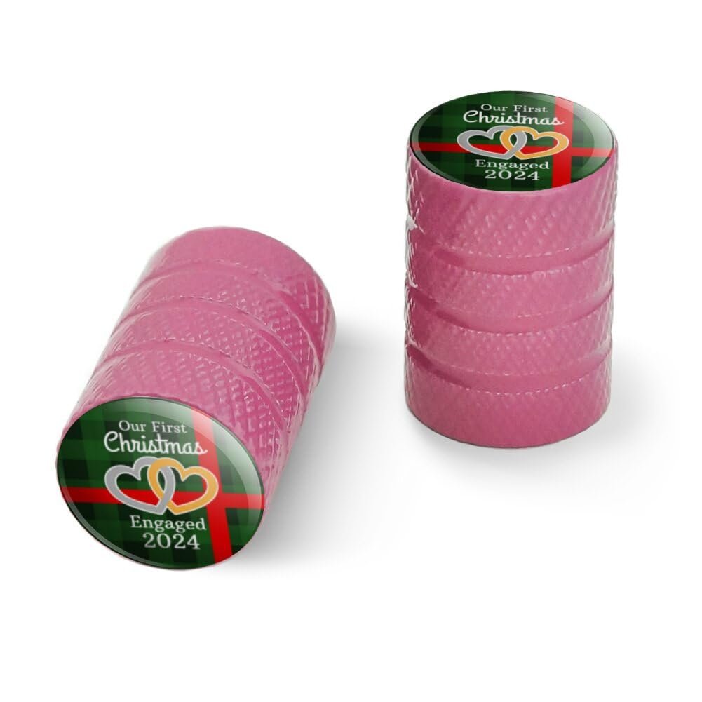Pink Aluminum Valve Stem Caps For Motorcycle And Bike 2 Pack Universal Fit Schrader Type Valves Vsc 53 Mtl 2pk Z000769