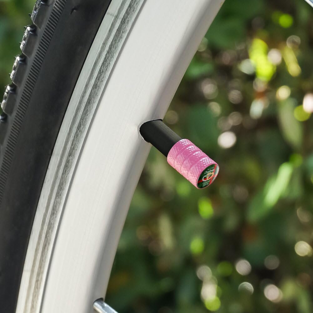 Pink Aluminum Valve Stem Caps For Motorcycle And Bike 2 Pack Universal Fit Schrader Type Valves Vsc 53 Mtl 2pk Z000769