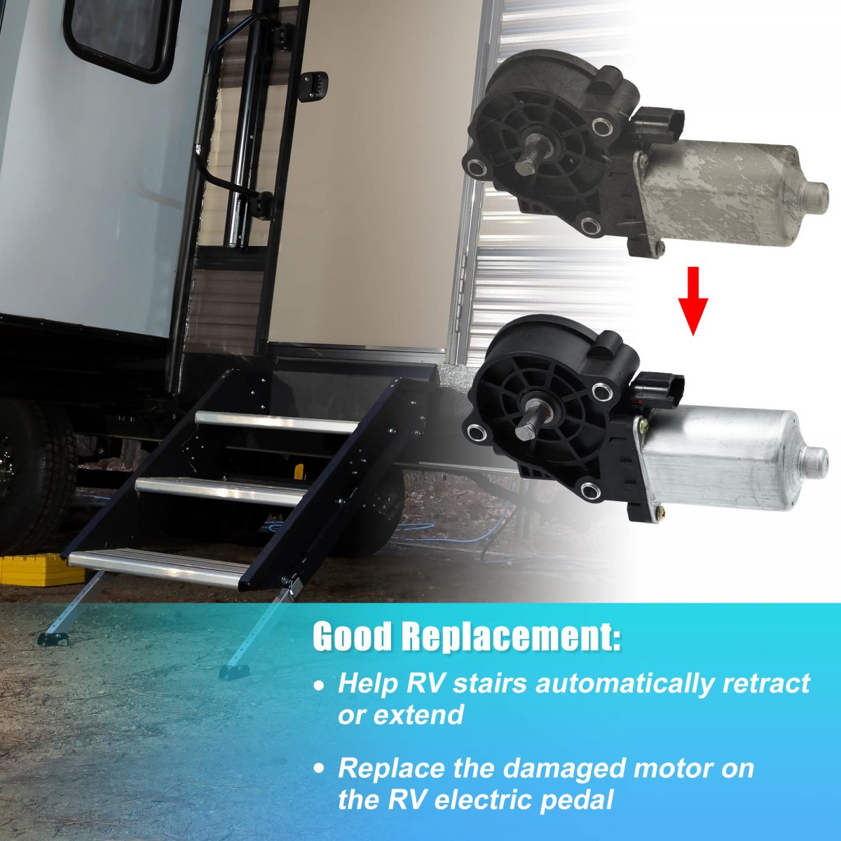 676061 214-1009 Rv Stair Entry Step Motor Replacement For