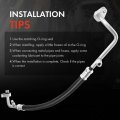 A-premium A C Suction Line Hose Assembly Compatible With Subaru Xv Crosstrek 2014-2015 2016 H4 2 0l Compressor To Evap