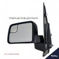 Spieg Driver Side Mirror Replacement For Ford Transit Connect 2011-2013 Manual Adjustment Non-heated Textured Exterior Left