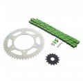 Green O Ring Chain Sprocket Silver 15 52 120l Fits 2000-2002 Yamaha Yz426f