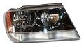 Right Headlight Assembly For 2002-2003 Jeep Grand Cherokee Clear Plastic Lens Waterproof Part Number 20-5575-80 