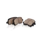 Front Performance Grade Quiet Low Dust 4 Ceramic Brake Pads Dual Layer Rubber Shims 