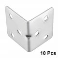 Uxcell Stainless Steel Shelves Corner Brace 31mmx31mmx38mm Joint L Shape Right Angle Fastener Joints Support Bracket Pack Of 10