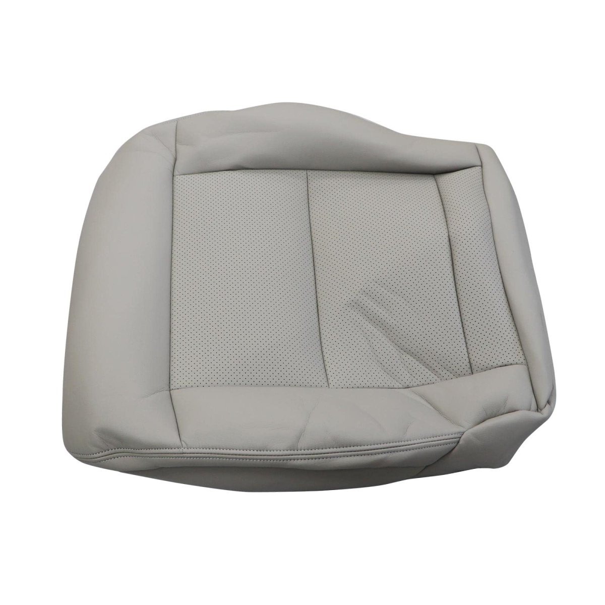 Front Passenger Side Bottom Replacement Seat Cover Microfiber Leather Gray For Mercedes Benz E350 E550 2010 2011 2012 2013