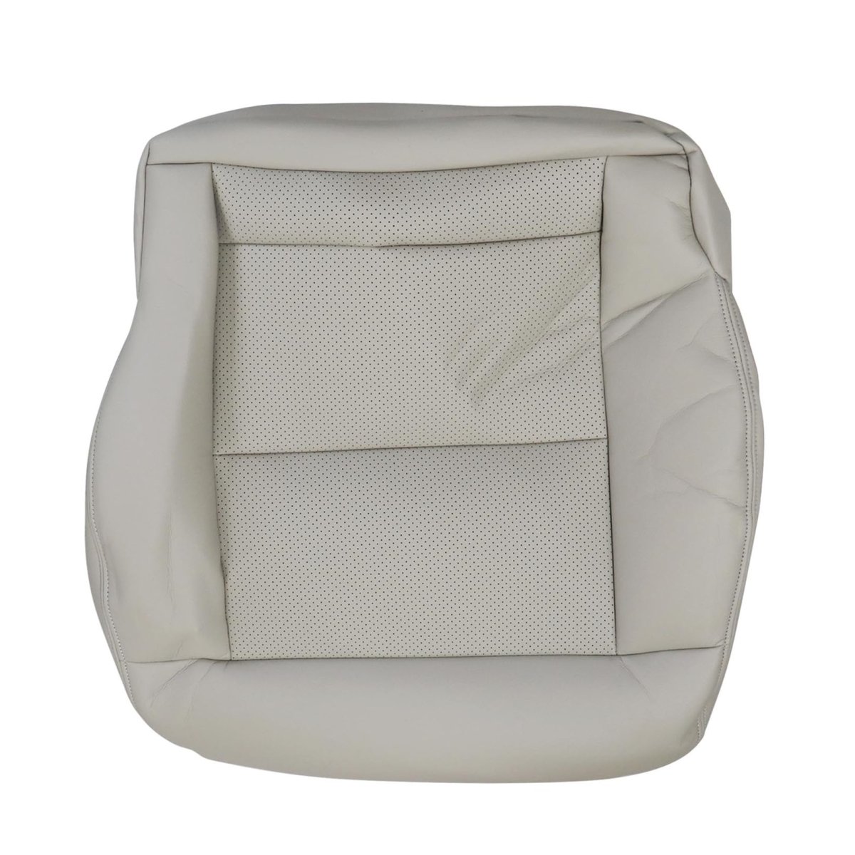 Front Passenger Side Bottom Replacement Seat Cover Microfiber Leather Gray For Mercedes Benz E350 E550 2010 2011 2012 2013