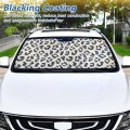 Foldable Car Windshield Sun Shade For Window Black White Leopard K1 Visor Protector Easy To Use Fits Windshields Of Most Size