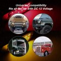 Tmh 10 Pcs 6 4 Inch Fish Shape 5 Amber Red 12 Led Indicator Clearance Lamp Side Marker Light For Truck Bus Trailer Rv Tow Lorry