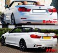 Cuztom Tuning Fits For 2014-2018 Bmw 4 Series F33 Convertible Coupe Performance Style Carbon Fiber Trunk Spoiler Wing