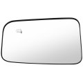 Left Side Door Mirror Glass- For 2007 2008 2009 2010 2011d Edge 2007-2010 For Lincoln Mkx Metallic Finish Heating Chrome