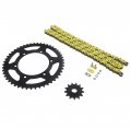 2003 Kawasaki Klx400 Klx 400 Yellow O Ring Chain And Sprocket Black 13 49 116l
