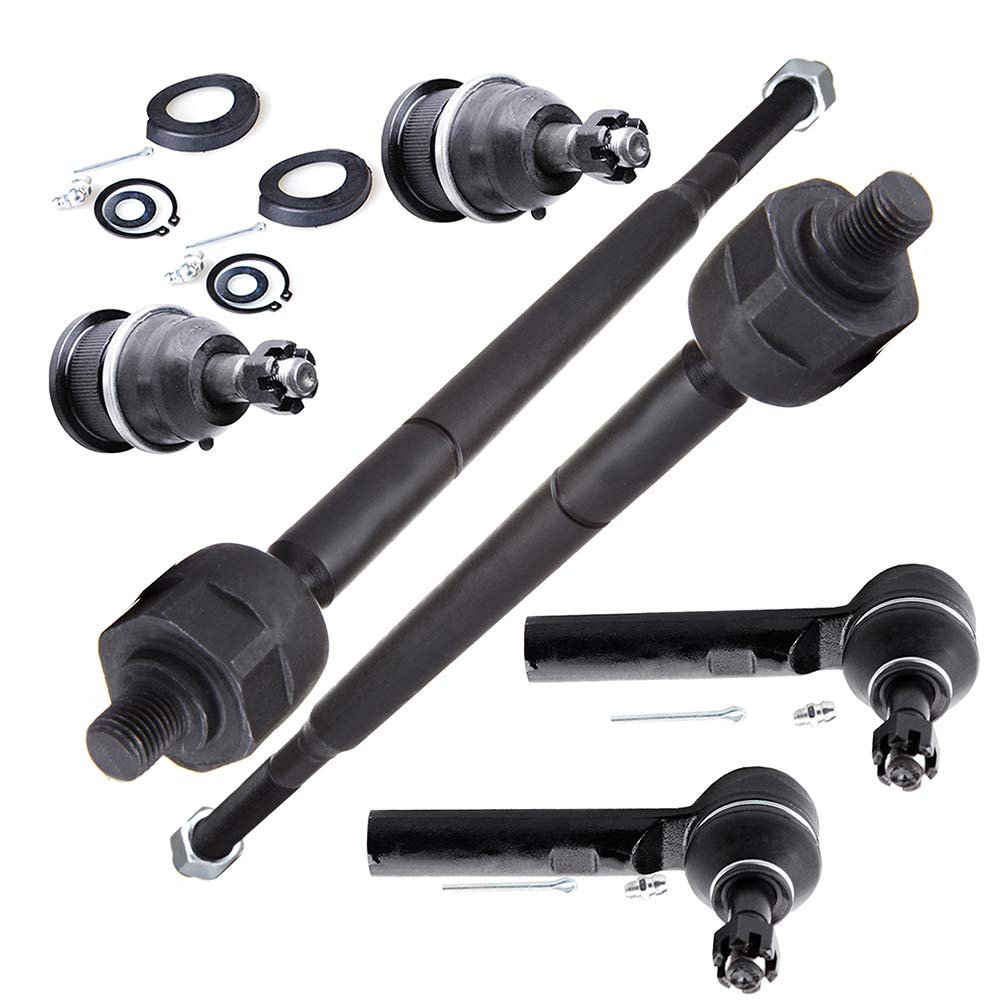 6pc Set Front Suspension Kit Fit 2004-2008 For Chrysler Pacifica Inner Tie Rod End Outer Lower Ball Joint
