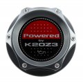 Vms Racing Gunmetal Oil Cap With Powered By K20z3 Emblem In Cnc Machined Billet Aluminum Compatible Honda Civic Si Acura Csx