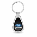 Ipick Image For Ford F250 Black Dome Chrome Metal Teardrop Key Chain Keychain Official Licensed