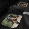 Foruidea Rottweiler Front Rear Car Floor Matss Auto 4-pcs Full Set Car Carpet Universal Fit For Suvs Trucks Sedans Vans