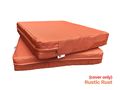 Qqbed 4 Pack Outdoor Patio Chair Washable Cushion Pillow Seat Covers 24 X 22 Replacement Only X4 Rustic Rust 