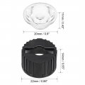 Uxcell 10 Pcs 20mm Led Lens 30 Degree With Black Holder For 1w 3w High Power Light