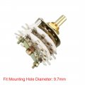 Uxcell 4p5t 4 Pole 5 Throw 2 Deck Band Channel Rotary Switch Selector