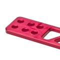 2 25 Inches Anodized Brushed Billet Style Aluminum Front Racing Tow Hook Red