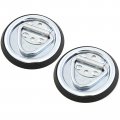 2 Surface Mount D Rope Ring 1 4 Inches Tie Down Truck Trailer Cargo Van Point Round