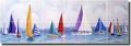 Sailboat Fiesta By Hugh Harris Nautical Sailboats Ceramic Tile Mural 8 5 X Kitchen Shower Backsplash 