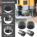 1 2 In Router Collet Set Pack Replacement For Dewalt Dw616 Dw618 1617 1618 Series Hitachi And Craftsman Routers