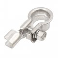 Uxcell 2 Pcs Universal Metal Positive Negative Port Battery Terminals Clamps Connector Clips