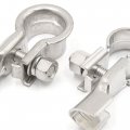 Uxcell 2 Pcs Universal Metal Positive Negative Port Battery Terminals Clamps Connector Clips