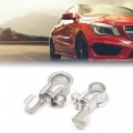 Uxcell 2 Pcs Universal Metal Positive Negative Port Battery Terminals Clamps Connector Clips