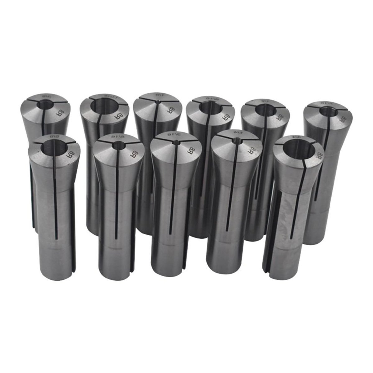 11pcs R8 Collet Set 1 8 To 3 4 In Round Chuck Spring Collets For Cnc Milling Lathe Tool And Engraving Machine 7 16 20 Unf