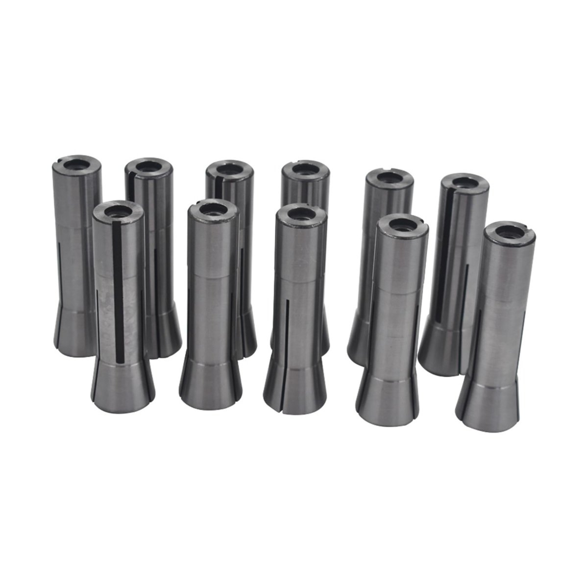 11pcs R8 Collet Set 1 8 To 3 4 In Round Chuck Spring Collets For Cnc Milling Lathe Tool And Engraving Machine 7 16 20 Unf
