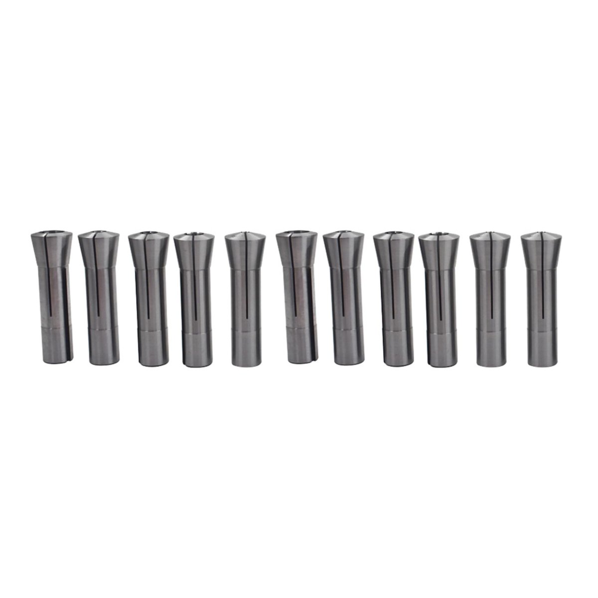 11pcs R8 Collet Set 1 8 To 3 4 In Round Chuck Spring Collets For Cnc Milling Lathe Tool And Engraving Machine 7 16 20 Unf