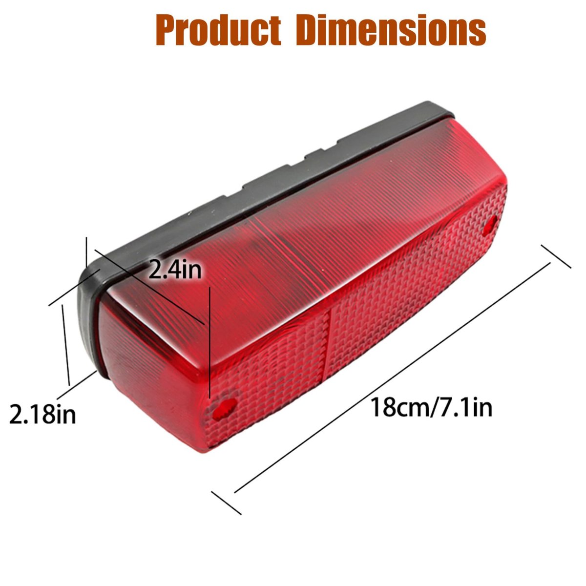 1 Pair Tail Light Replacement For Kubota Rtv400 Rtv500 Rtv900 Rtv1100 Rtvx1120 Rtv1140 Replaces Hk750-62700 Hk75062700 Red Led