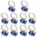 Atpeam Single Stud L-track Fitting With Round Ring Pack Of 10 Stainless Steel Aluminum Keeper Cargo Control For Airline Track 