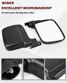 Side Rear View Mirrors For Kawasaki Mule Pro Fxt Dxt Dx Fx 2015 2027 Foldable Adjustable Wide No Drill Installation 2 Piece Set
