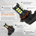 Glofe 9005 9006 Hb3 Hb4 Led Bulbs 6000k White H10 Xtreme Super Bright Fog Light Or Daytime Running Driving Lights Drl Lamps