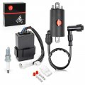 Moto1988 Ignition Coil And Igniter Cdi Spark Plug Kit For Kawasaki Bayou 300 Klf300 1988-2004