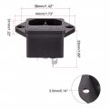 Uxcell C14 Panel Mount Plug Adapter Ac 250v 10a 3 Pins Iec Inlet Module Power Socket Straight Pack Of 5