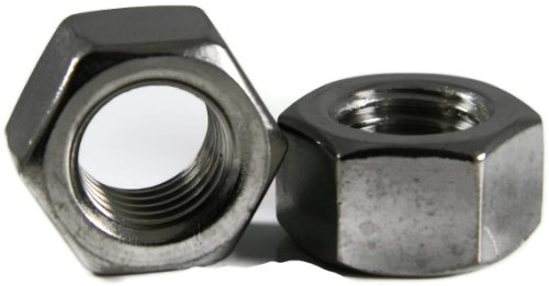 Finish Hex Nuts A2 Stainless Steel M16 X 2 0 Coarse Thread Silver 100 Pack