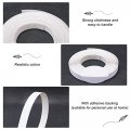 Superfindings 1 Roll 0 87inch X32 8 Ft White Melamine Edge Banding Flat Plasticiron-on Edging Pre-glued Iron On Tape For