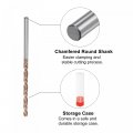 Uxcell Twist Drill Bit 3 4mm Jobber Nanoscale Titanium Coated K35 Tungsten Carbide Straight Shank 80mm Length For Drilling