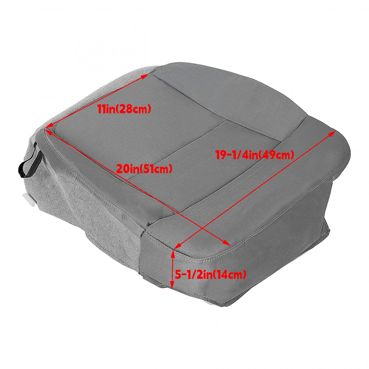 Seat Cover Gray For 2004-2008 Ford F-150 F150 Stx Xl Front Left Driver Side Bottom Cloth