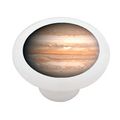 Planet Jupiter White Decorative High Gloss Ceramic Drawer Knob 